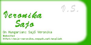 veronika sajo business card
